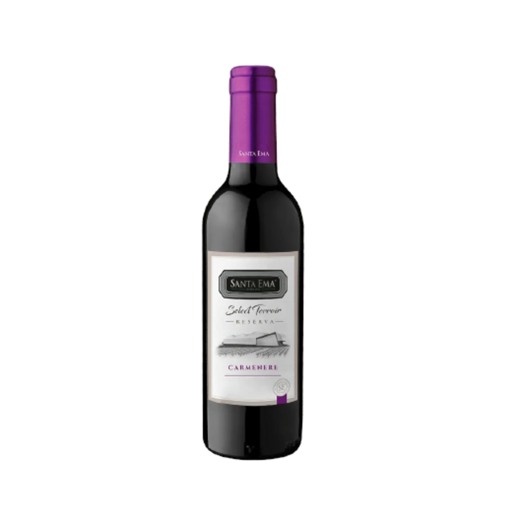 Vino Carmenere Santa Ema Botella 375 cc 